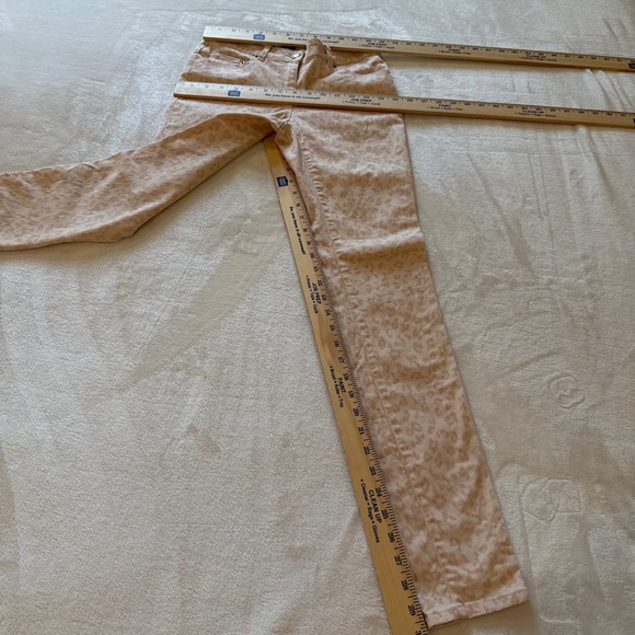 H&M Women's Size 6 Cheetah Leopard Print Skinny Jeans Pants Pink‎ - Picture 5 of 8